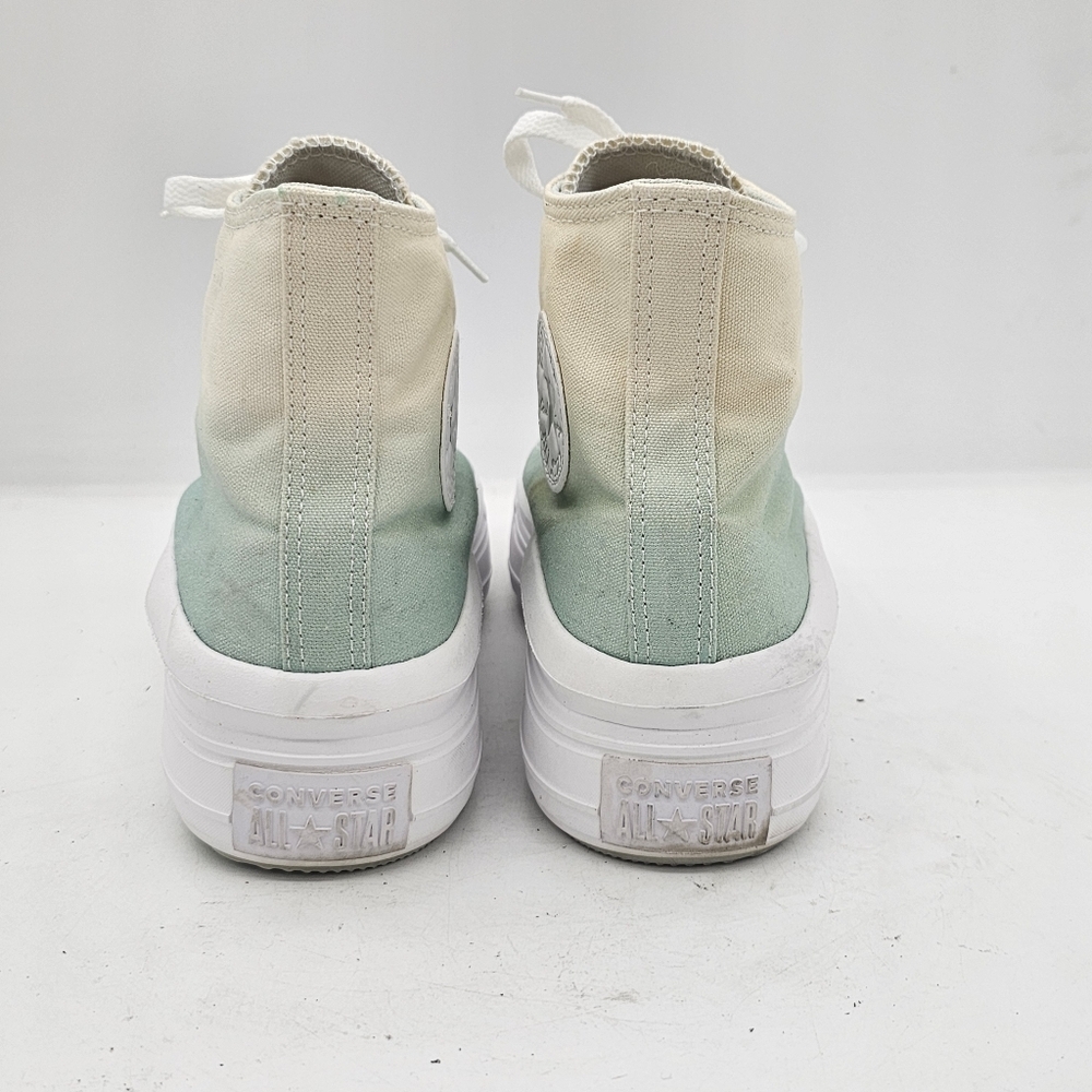 Converse Chuck Taylor All Star Move Platform Sneakers Beige/Green Size 10 US - Picture 7 of 14
